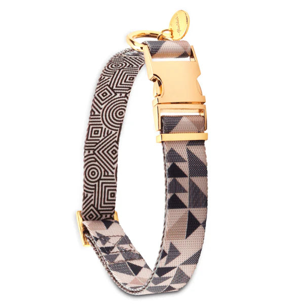 Printed Polyester Adjustable Pet Collar for Dogs