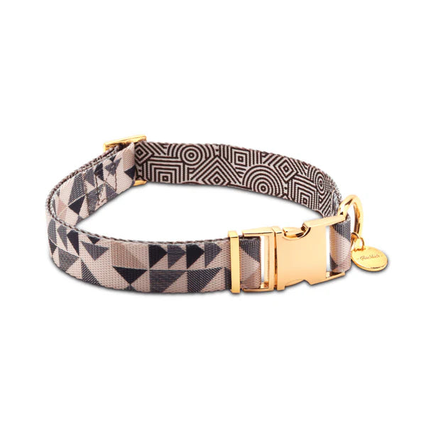 Printed Polyester Adjustable Pet Collar for Dogs