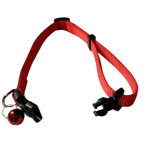 Adjustable Collar with Bell for Cats & Kittens (Red)