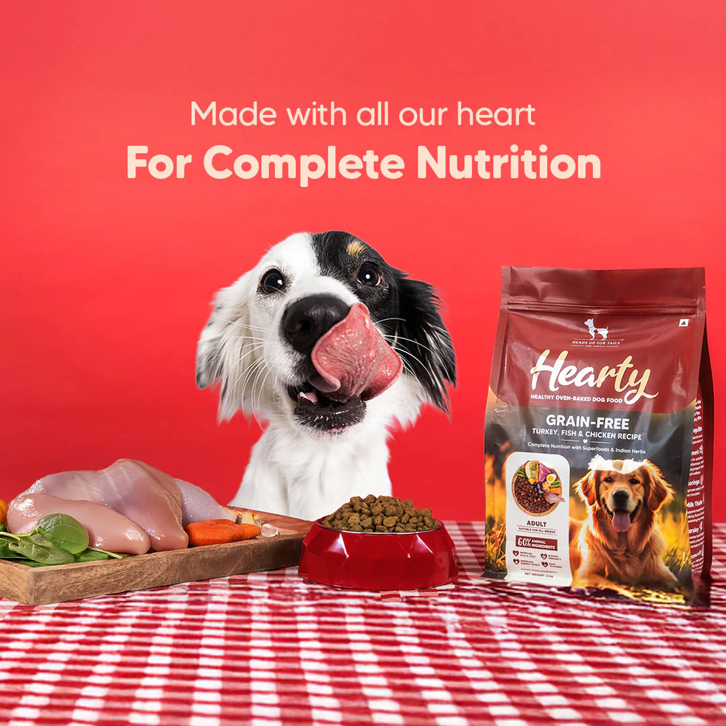 Hearty Turkey, Fish & Chicken Grain-Free Oven-Baked Adult Dog Food