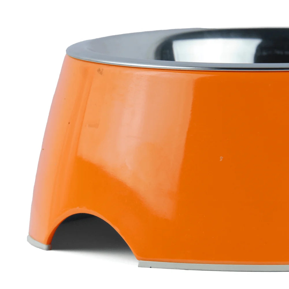Basil Solid Color Melamine Bowl for Dogs and Cats (Orange) - 800ml