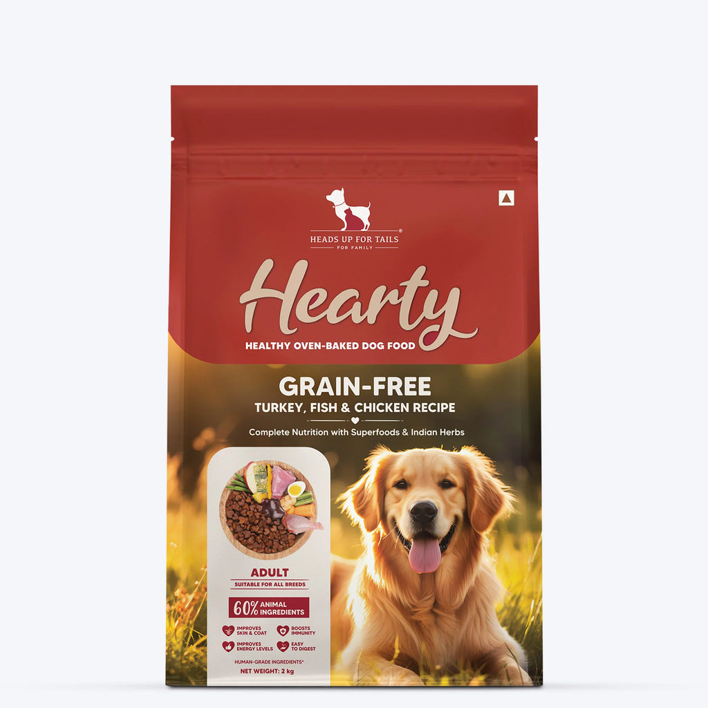 Hearty Turkey, Fish & Chicken Grain-Free Oven-Baked Adult Dog Food